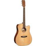 Cort EARTH60CENAT Elektro Akustik Gitar Naturel Cutaway
