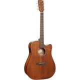 Cort EARTH60MCEOP Elektro Akustik Gitar, Open Pore, Cutaway