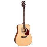 Cort EARTH70LHOP Solak Masif Kapaklı Akustik Gitar (Başlangıç/Orta Seviye) | Sol El Kullanımına Uygun Ergonomi, Masif La