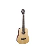Cort EARTHMINIF-ADIRONDACK Adirondack Kapaklı Mini Akustik Gitar (Orta Seviye) | 3/4 Kompakt Boyut, Masif Adirondack Lad
