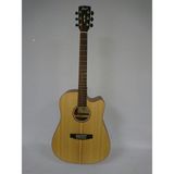 Cort Elektro Akustik Cutaway Gitar Çantalı, Masif Ladin