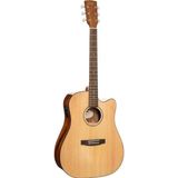 CORT ELEKTRO AKUSTİK GİTAR, CUTAWAY, NATUREL, MASİF