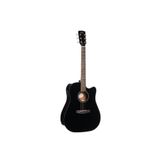 CORT ELEKTRO AKUSTİK GİTAR, CUTAWAY, SİYAH, MASİF LADİN
