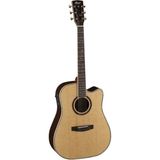 Cort Elektro Akustik Gitar, Masif Ladin Kapak, Natürel,