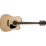 Cort Elektro Akustik Gitar Natürel Satin Ladin Kapak
