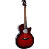 Cort Elektro Akustik Gitar, Trans Wıne Burst (Şarap Kırm