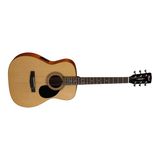 Cort Endonezya Af510e-Op Elektro Akustik Gitar, Open Pore Maun,