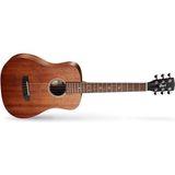 Cort Endonezya Akustik Gitar Çantalı, Open Pore, 3/4 Ölçü, Maun Ü - Kahverengi