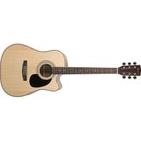 Cort Endonezya Cort AD880CENS Elektro Akustik Gitar | Çantalı Natürel Satin - Ladin Kapak