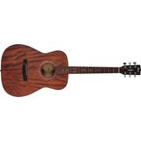 Cort Endonezya Cort AF510M Op Akustik Gitar (Başlangıç/orta Seviye) | Tamamı Maun (Mahogany) Gövde, Konser Tipi Küçük Kasa ve Open Pore Mat Kaplama
