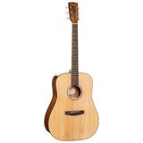 Cort Endonezya Cort EARTH60NAT Masif Ladin Kapaklı Akustik Gitar (Başlangıç/Orta Seviye) | Dreadnought Kasa Formu, Natürel Parlak Bitiş