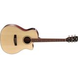 Cort Endonezya Cort Gamedxlhop Elektro Akustik Gitar Solak Grand Auditorium Kasa | Sahne/kayıt - Renkli