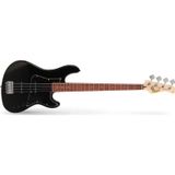 Cort Endonezya Cort GB34JJBK 4 Telli Bas Gitar - Siyah (Başlangıç/Orta Seviye) | Çift Single Coil (JJ) Manyetik Konfigürasyonu, Vintage