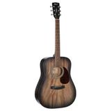 Cort Endonezya Earth60m Optb Cort Earth60m Optb Akustik Gitar, Open Pore Trans Black Burst
