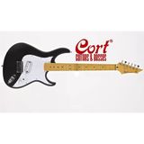 Cort Endonezya Garage1 Bks Elektro Gitar Kılıflı, Siyah Satin, Scorpu Pickup