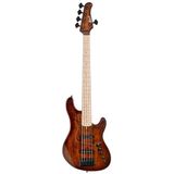 Cort Endonezya Gb-Fusıon5abb Cort Gb-Fusıon5abb Bass Gitar, 5 Telli, Çantalı, Antıque Brown Burst