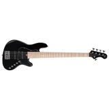 Cort Endonezya Njs5bk Cort Njs5bk Bass Gitar, 5 Telli, Çantalı, Siyah