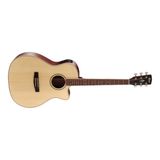 Cort Gamedx Lh Op Elektro Akustik Gitar Solak, Grand Auditorium Kasa