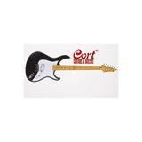 Cort Garage1-BKS Elektro Gitar, Siyah Satin, Kilif ve Pena Dahil