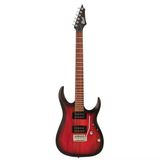 Cort X100 Opbb Elektro Gitar | Open Pore Black Cherry Burst - Hh Manyetik