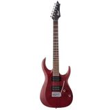 Cort X100-Opbc Elektro Gitar - Open Pore Black Cherry (Başlangıç/Orta Seviye) | Meranti Gövde, Powersound Hh Manyetik Dizilimi, Modern Tremolo Köprü Ve Doğal Rezonansı Artıran Açık Gözenekli Bitiş