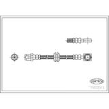 CORTECO 19032373 Fren Hortumu Arka 457Mm Mini R50 R53