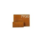 Corten Numaralı Modern Saksı