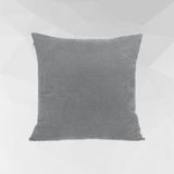 Cortibo Barcelona Kadife Dokulu Kırlent Kılıfı - 45 x 45 cm - Açık Gri