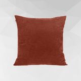 Cortibo Barcelona Kadife Dokulu Kırlent Kılıfı - 45 x 45 cm - Kiremit