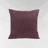 Cortibo Barcelona Kadife Dokulu Kırlent Kılıfı - 45 x 45 cm - Mürdüm