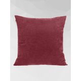 Cortibo Barcelona Kadife Dokulu Kırlent Kılıfı 45x45cm (Bordo)