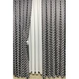 Cortibo Harmony Serisi Püsküllü Fon Perde Antrasit & Gri - 1'e 3 Sık Pile, 140 x 270