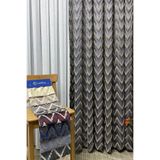 Cortibo Verona Desenli Fon Perde Lacivert&Vizon - Pilesiz