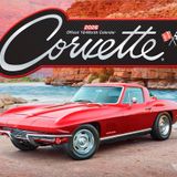 Corvette Official 2026 14 X 24 Inch (Hanging) Monthly Deluxe Wall Calendar Foil Stamped Cover Plastic-Free
