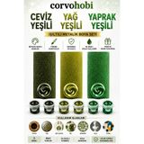 corvo hobi Akrilik Boya 3ml, Metalik Akrilik boya Renk (6'lı Şerit) Obje, Taş Boyama, Etkinlik