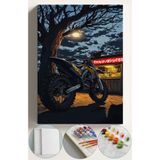 corvo hobi Sayılarla Boyama Seti Numaralı Tuval Fırça Boya 40x50 Cm - Road Motor