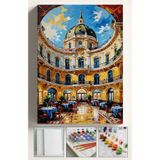 corvo hobi Sayılarla Boyama Seti Numaralı Tuval Fırça Boya Dahil Kasnaklı Set 40x50 Cm - ÇİÇEK PASAJI