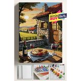 corvo hobi Sayılarla Boyama Seti Numaralı Tuval Fırça Boya Dahil Kasnaklı Set 50x70 Cm - MAHSEN ŞARAP