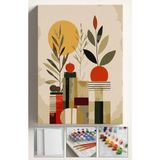 Corvo Numaralı Tuval Fırça Sayılarla Boya Seti 40 x 50 cm Sanatsal 1 Renkli ve Eğlenceli Boyama Deneyimi
