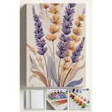 Corvo Sayılarla Boyama Çerçeveli Hobi Seti Numaralı Tuval Fırça Boya Dahil Kasnaklı 40X50 cm Elegant