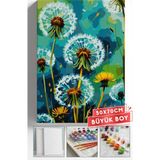 Corvo Sayılarla Boyama Hobi Seti Çerçeveli Numaralı Tuval Fırça Boya Dahil 50X70 (Büyük Boy) cm - Karahindiba