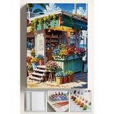 Corvo Sayılarla Boyama Seti Kasnaklı Boyalar ve Fırçalar Dahil 40X5CM Çiçek Bar