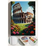 Corvo Sayılarla Boyama Seti Kasnaklı Boyalar ve Fırçalar Dahil 40X5CM Colezyum