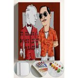 Corvo Sayılarla Boyama Seti Kasnaklı Boyalar ve Fırçalar Dahil 40X5CM Gora