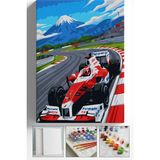 Corvo Sayılarla Boyama Seti Numaralı Tuval Fırça Boya Askı Aparatı Dahil Set 40X50 cm - Formula 2 - 40x50cm