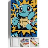 Corvo Sayılarla Boyama Seti Numaralı Tuval Fırça Boya Askı Aparatı Dahil Set 40X50 cm - Pokesu - 40x50cm