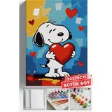 Corvo Sayılarla Boyama Seti Numaralı Tuval Fırça Boya Askı Aparatı Dahil Set 50X70 cm - Tks Snoop