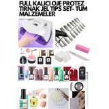 COS COSCELİA JEL TİPS PROTEZ TIRNAK UZATMA VE KALICI OJE FULL MALZEMELI PROFESYONEL SET