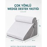 Cos.kim 10 In 1 Çok Yönlü Wedge Destek Yastığı, Sırt Bel Boyun Bacak Destek, Fermuarlı Kılıflı