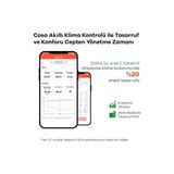 Cosa Akıllı Oda Termostatı V5 Kablosuz Klima Kontrolü Uzaktan Ölçüm Beyaz Renk (Sadece Klima